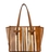 Bolso Marcella rayas camel mediano